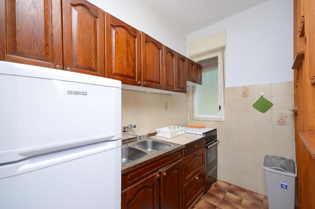 Kuchyňa alebo kuchynka v ubytovaní Apartments Mladen Jelica