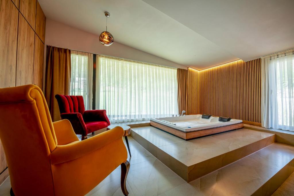 Posezení v ubytování Resort Ujevara e Drinit