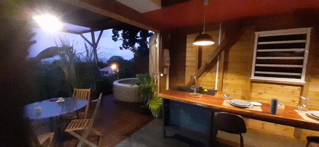 Posezení v ubytování Chalet cabane
