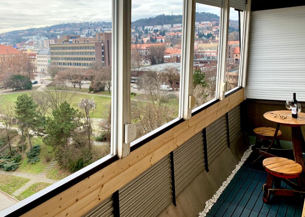 Výhľad na hory alebo výhľad na hory priamo z apartmánu