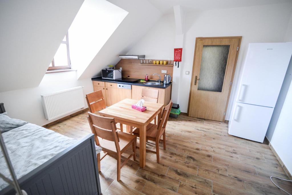 Kuchnia lub aneks kuchenny w obiekcie Pension Pod Hvězdami