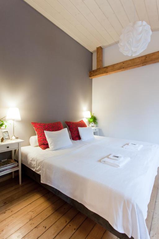 Posteľ alebo postele v izbe v ubytovaní Karolinka Guest House