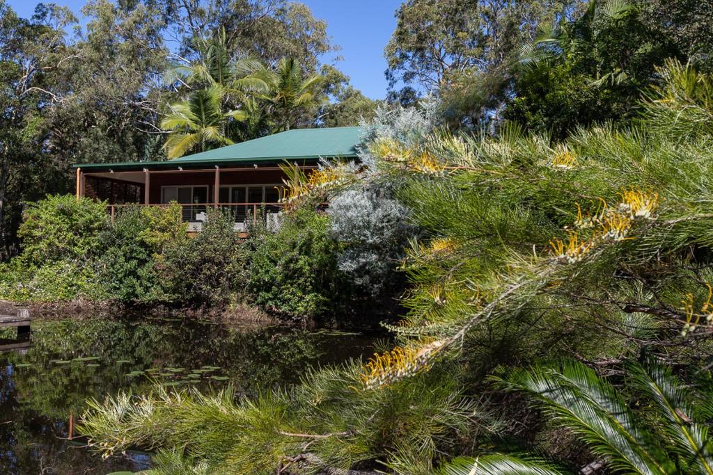 Zahrada ubytování Lake Weyba Cottages Noosa