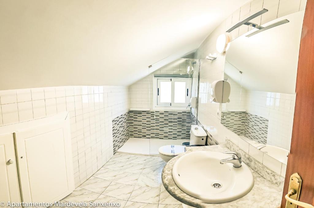 Koupelna v ubytování Apartamento Mardevela