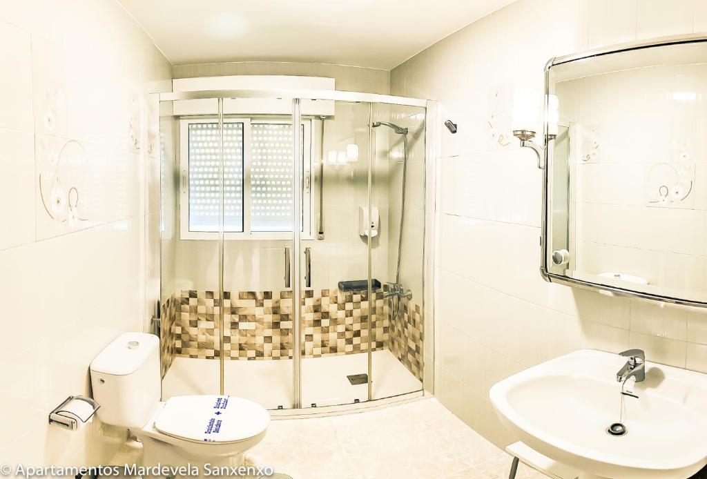 Koupelna v ubytování Apartamento Mardevela