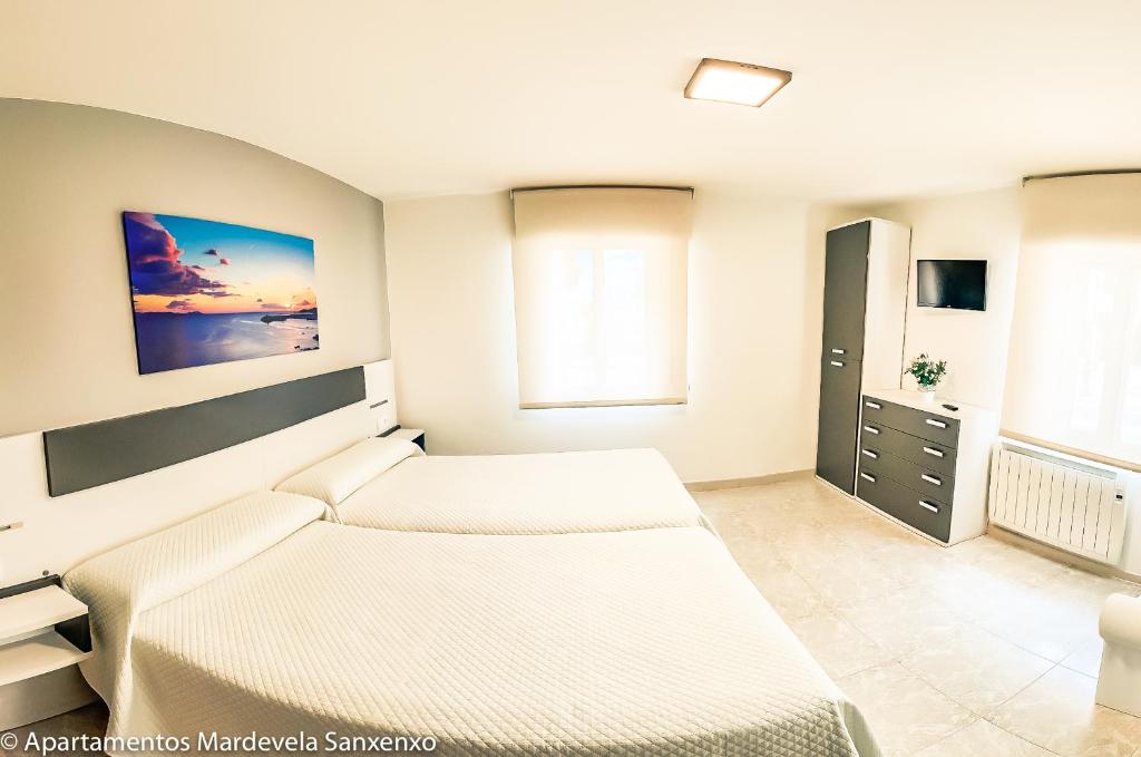 Postel nebo postele na pokoji v ubytování Apartamento Mardevela