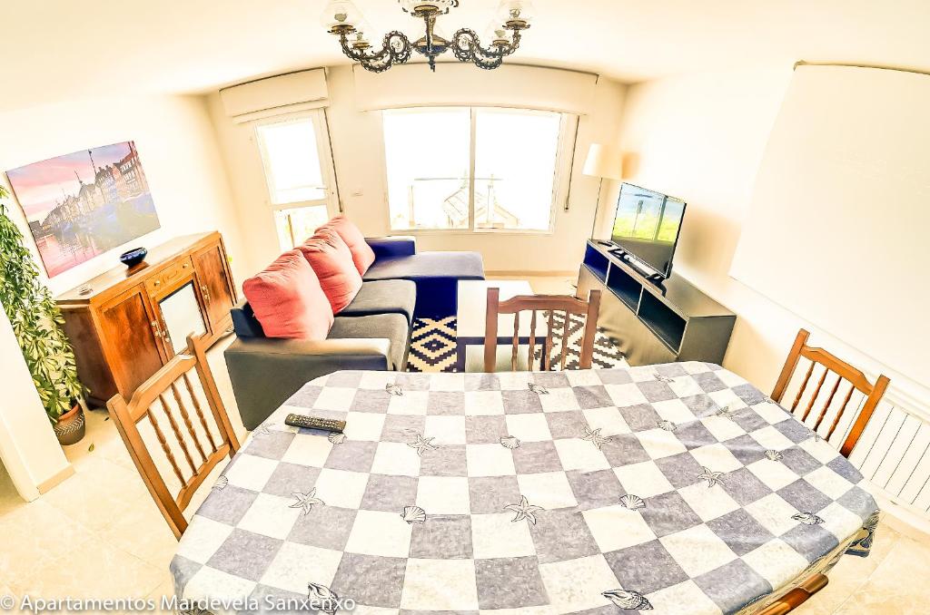 Posezení v ubytování Apartamento Mardevela