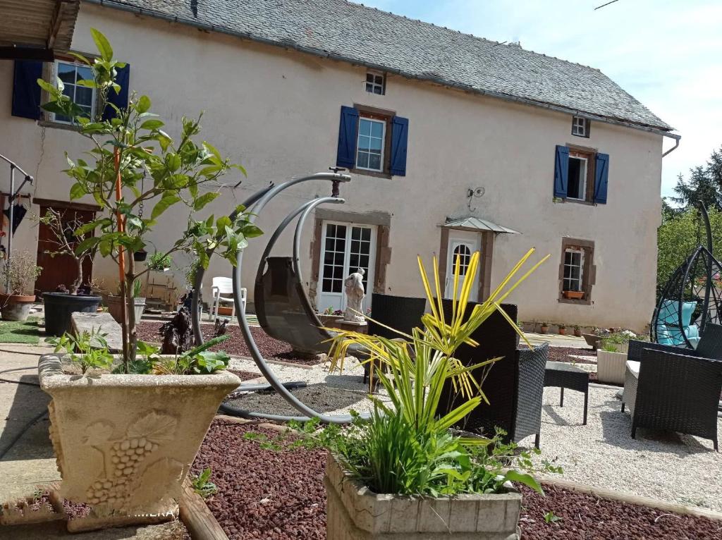 Zahrada ubytování La Douce Parenthèse B&B entre bois et champs-Accueil motards