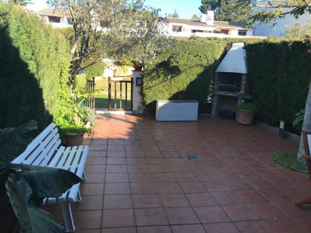 Vonkajšia záhrada v ubytovaní Casas Blanca 34 piscina Playa privada wifi