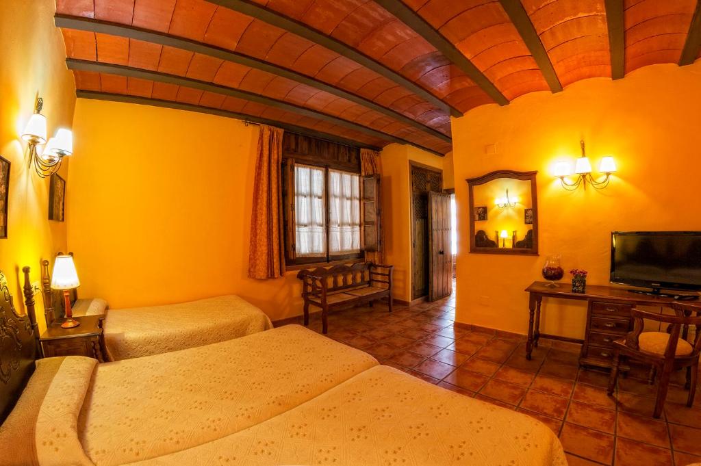 TV a/nebo společenská místnost v ubytování Hotel Bodega La Venta