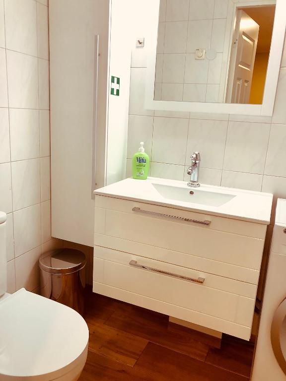 Koupelna v ubytování Kohtu Apartment Unique