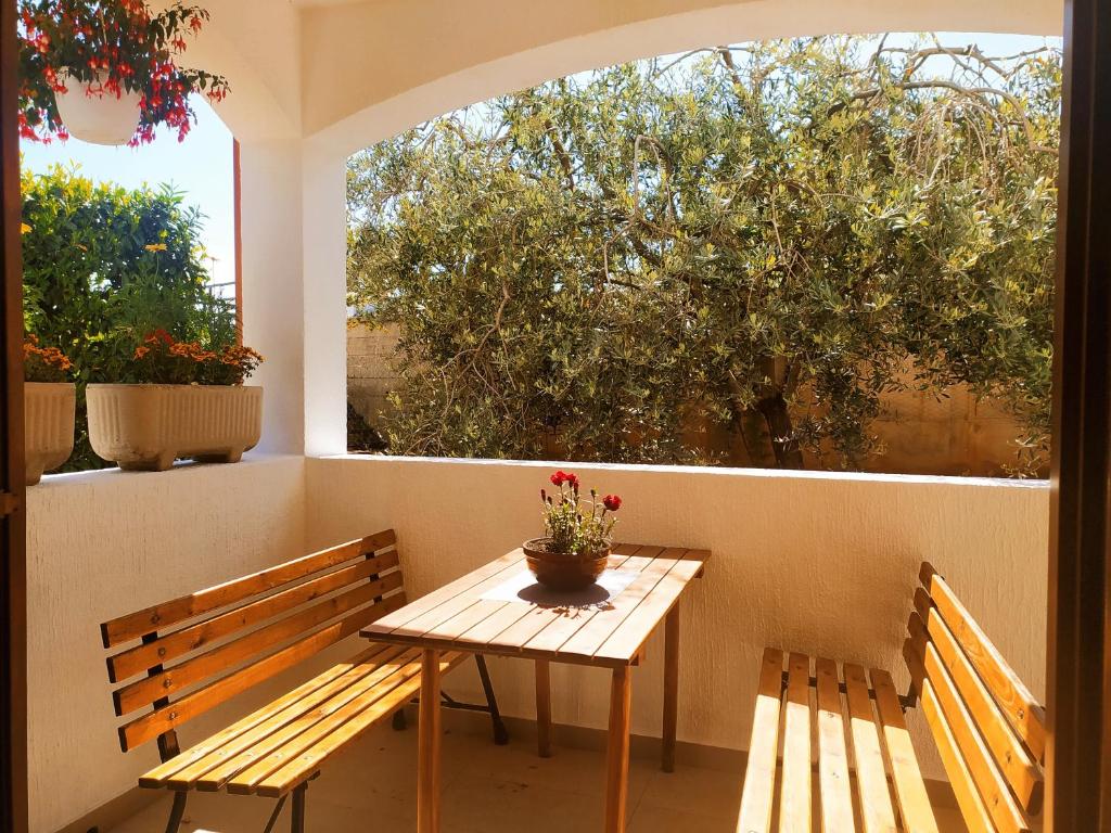 Balkón alebo terasa v ubytovaní Apartament Oliva