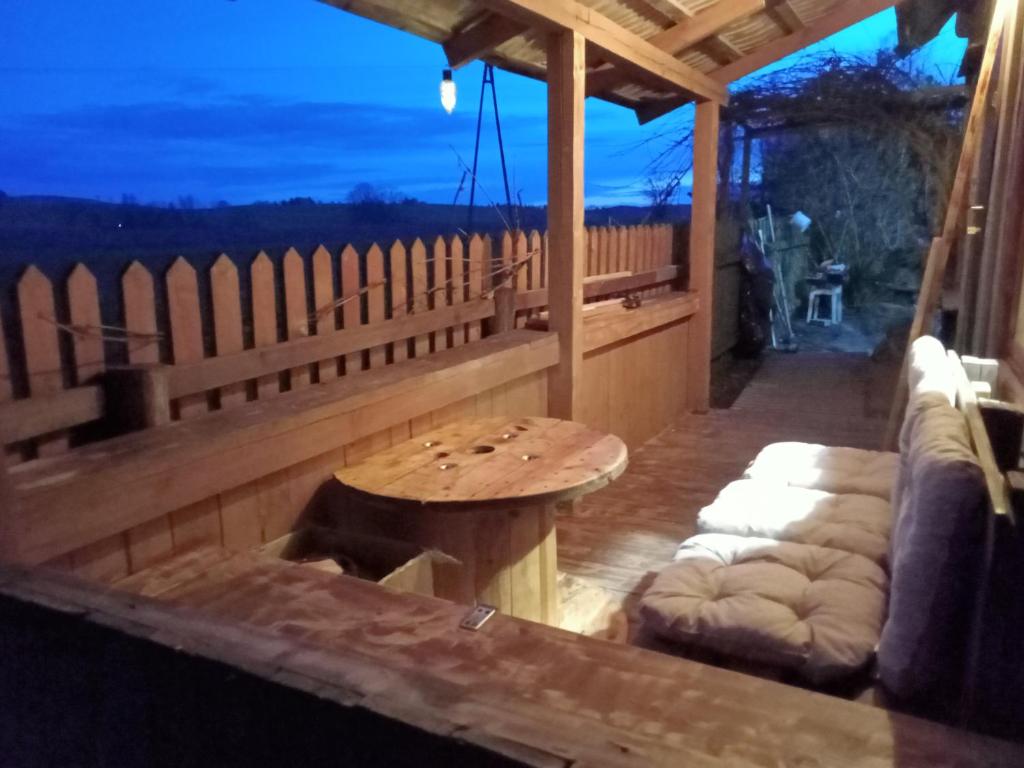 Balkón alebo terasa v ubytovaní Gajóweczka