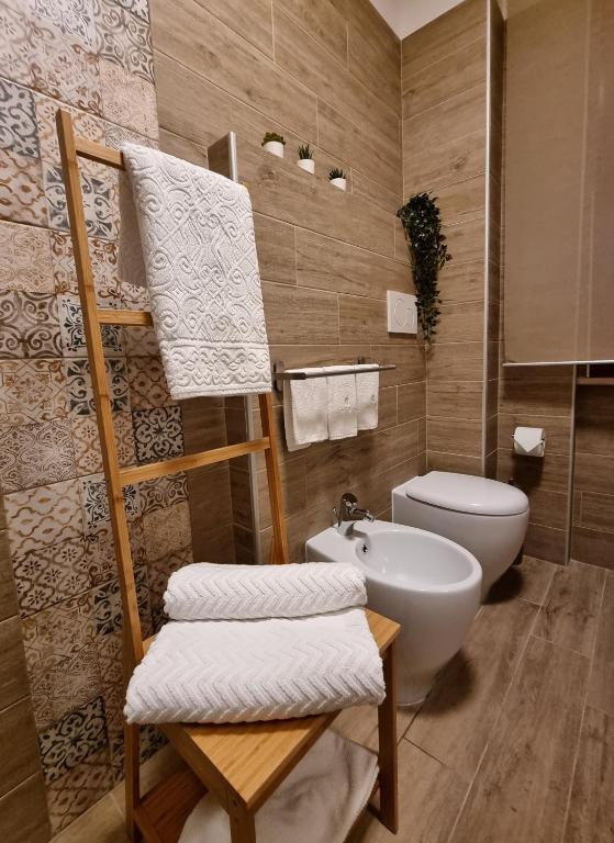 Koupelna v ubytování B&B L'ARANCIO