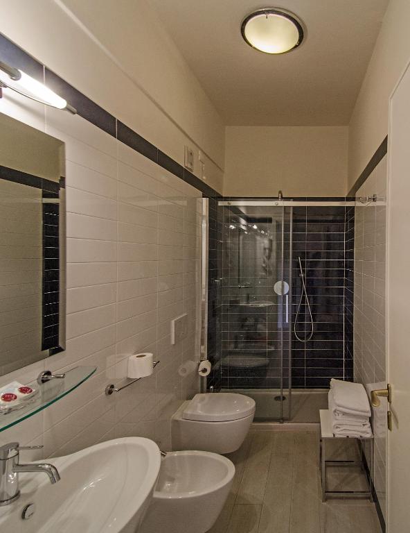 Koupelna v ubytování Hotel Alk