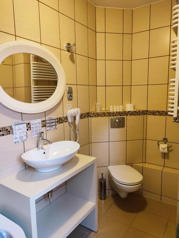 Kúpeľňa v ubytovaní Hotel Jedlinka
