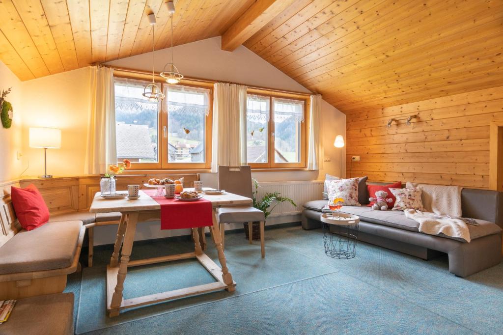 Posezení v ubytování Gästehaus Graf
