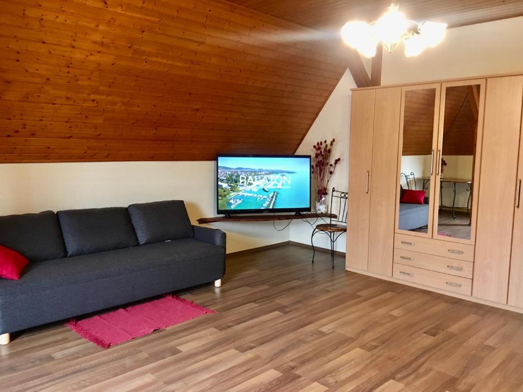 TV a/nebo společenská místnost v ubytování Marta Guest House