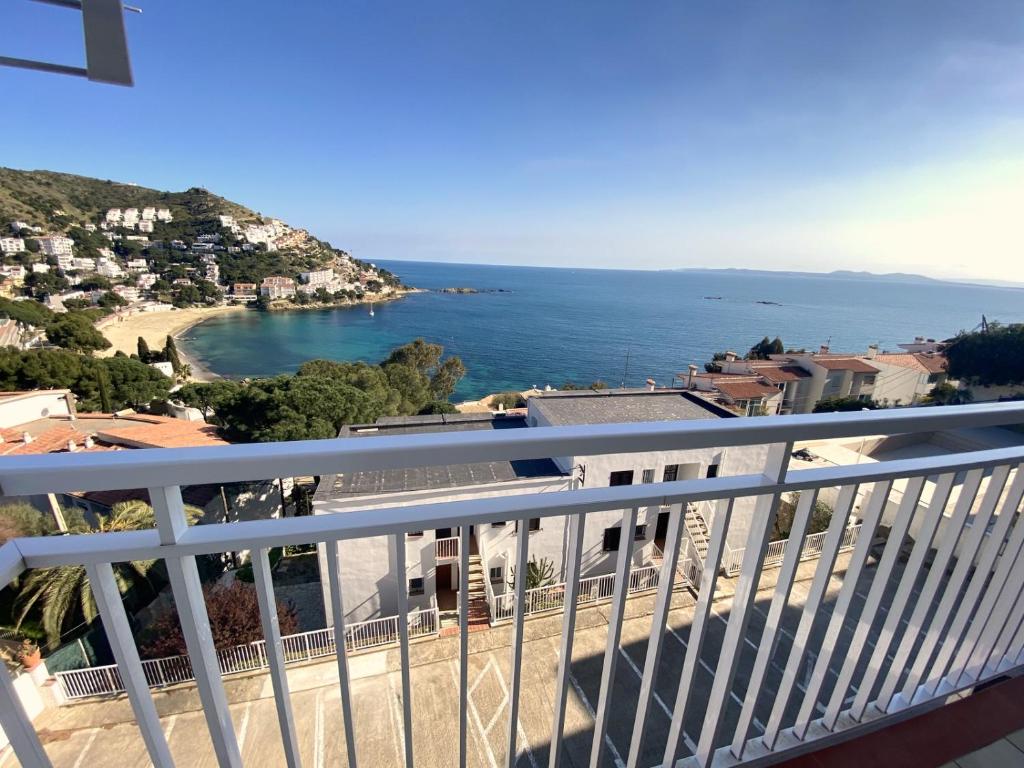 a view of the ocean from a balcony at Mataro in Roses