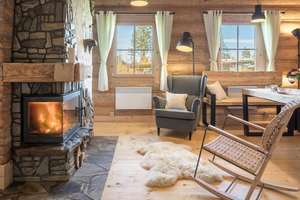 Posezení v ubytování Nydala Rustic