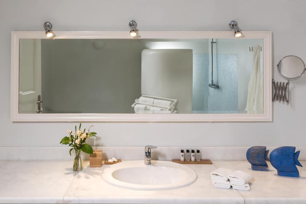 Koupelna v ubytování Hotel Galini