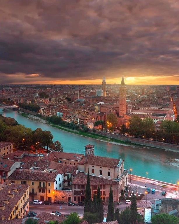 Widok na miasto Werona z tego apartamentu