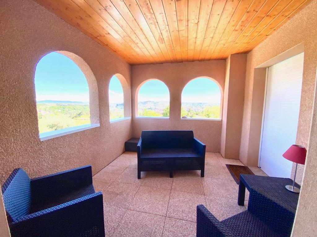 Posezení v ubytování Villa Cool Douce