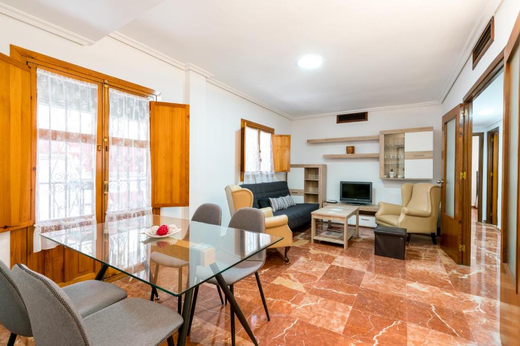 TV a/nebo společenská místnost v ubytování Holi-Rent Estrella