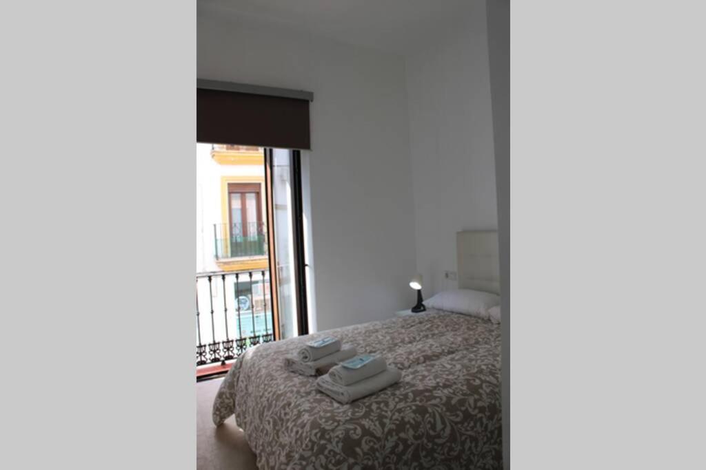 Postel nebo postele na pokoji v ubytování Apartamento centro Lorenzo Borrego