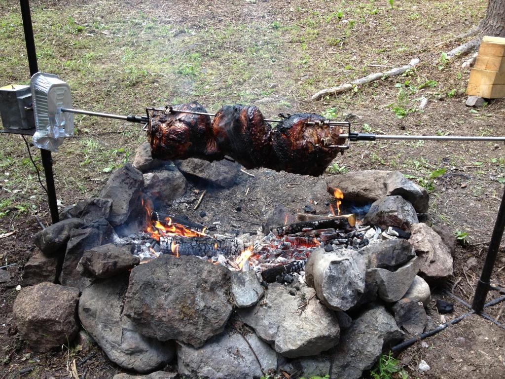 Gril dostupný pro hosty v bed and breakfast