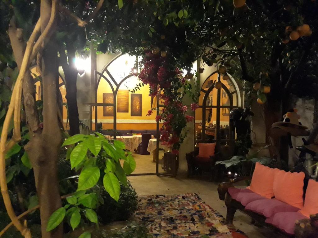 Zahrada ubytování Riad Jnane d'Ô