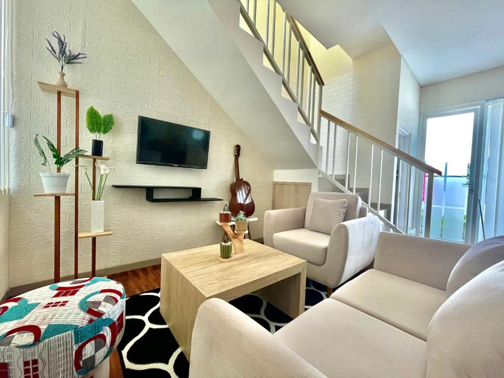 Χώρος καθιστικού στο The Villas 36 Batu