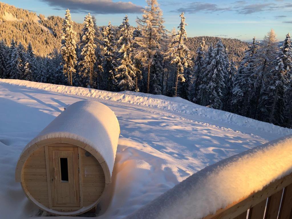 Almchalet Hüttenzauber v zimě