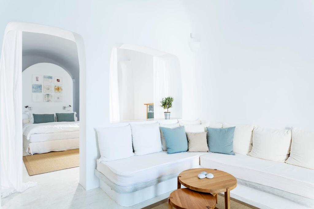 Posezení v ubytování Hotel Galini