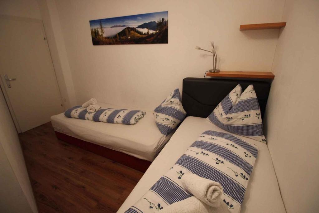 Posteľ alebo postele v izbe v ubytovaní Flattach Apartment 3