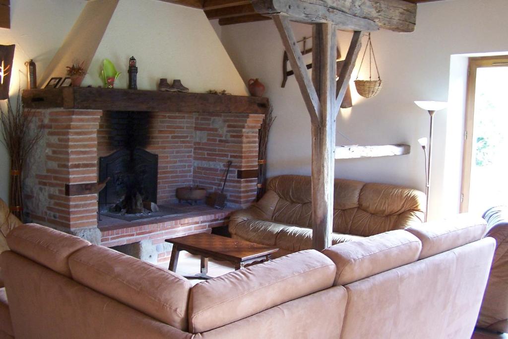 Posezení v ubytování Chambre d'Hôtes Le Moulin d'Encor