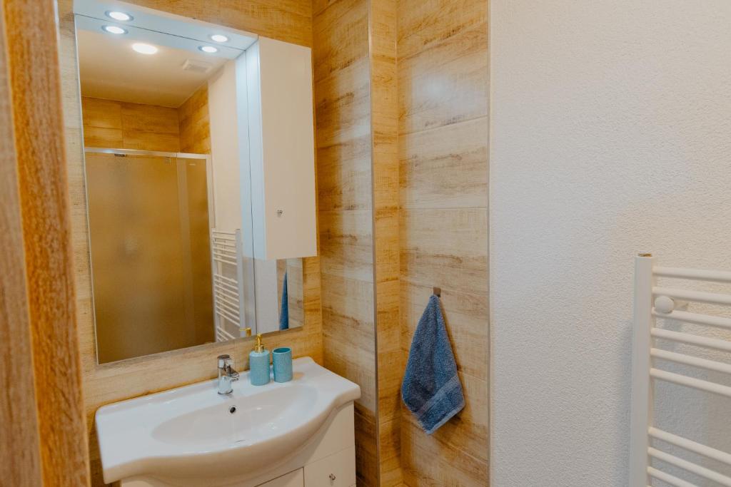 Koupelna v ubytování Apartmány Zara