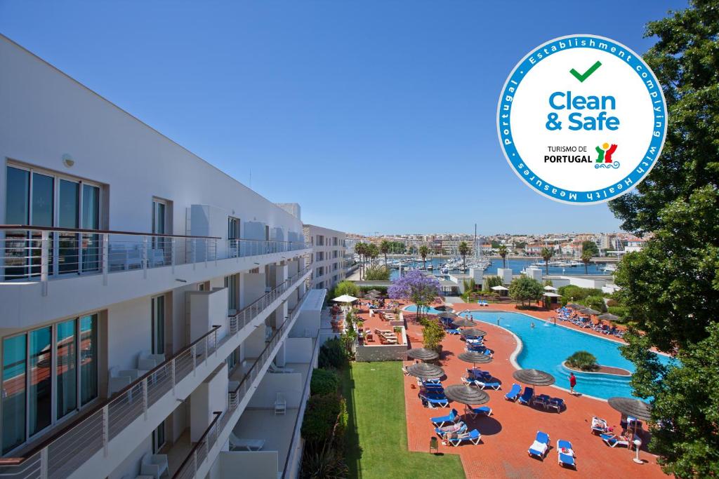 a view of the pool at clean safe resort spa at Marina Club Lagos Resort in Lagos