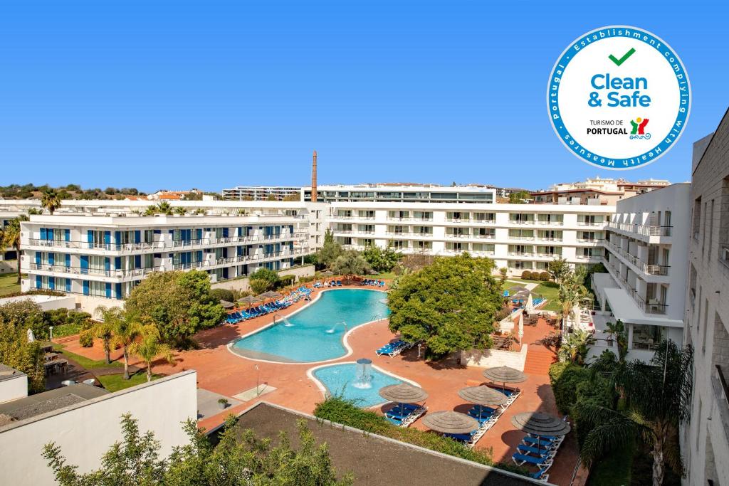 a view of a resort with a swimming pool at Marina Club Lagos Resort in Lagos
