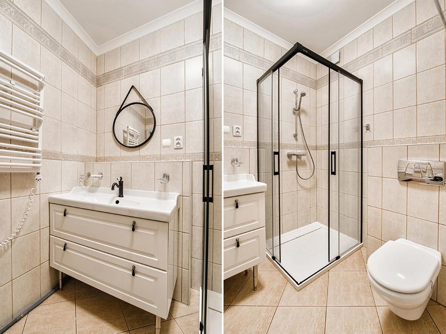 Kúpeľňa v ubytovaní Apartament ,,Cesarski Dwór”