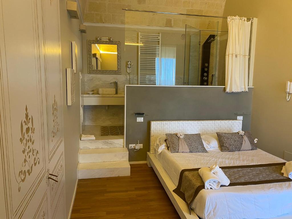 Posteľ alebo postele v izbe v ubytovaní B&B Sul Ponte
