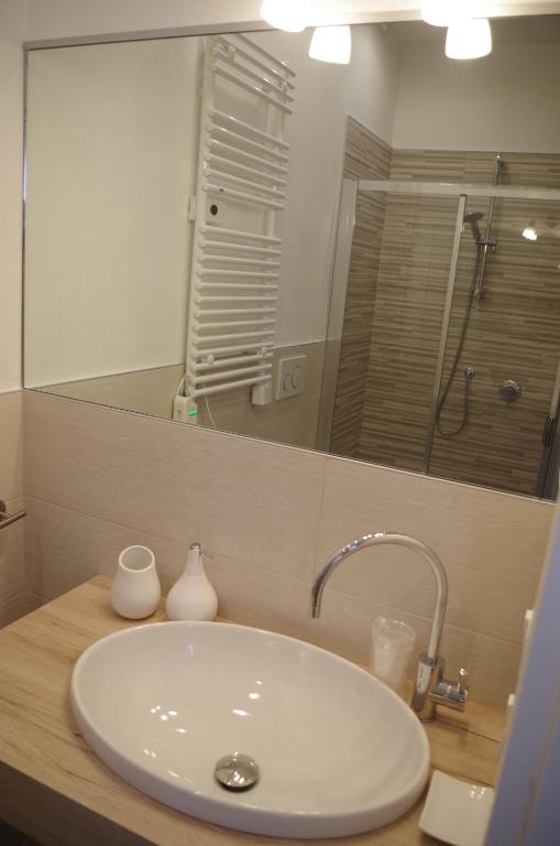 Koupelna v ubytování Alla Torre B&B
