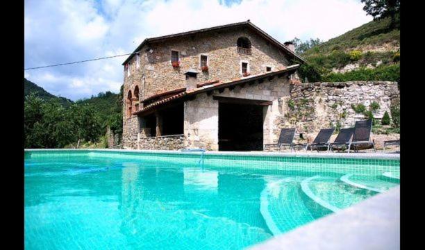 Villa in Sant Pau de Seguries Sleeps 10 with Pool