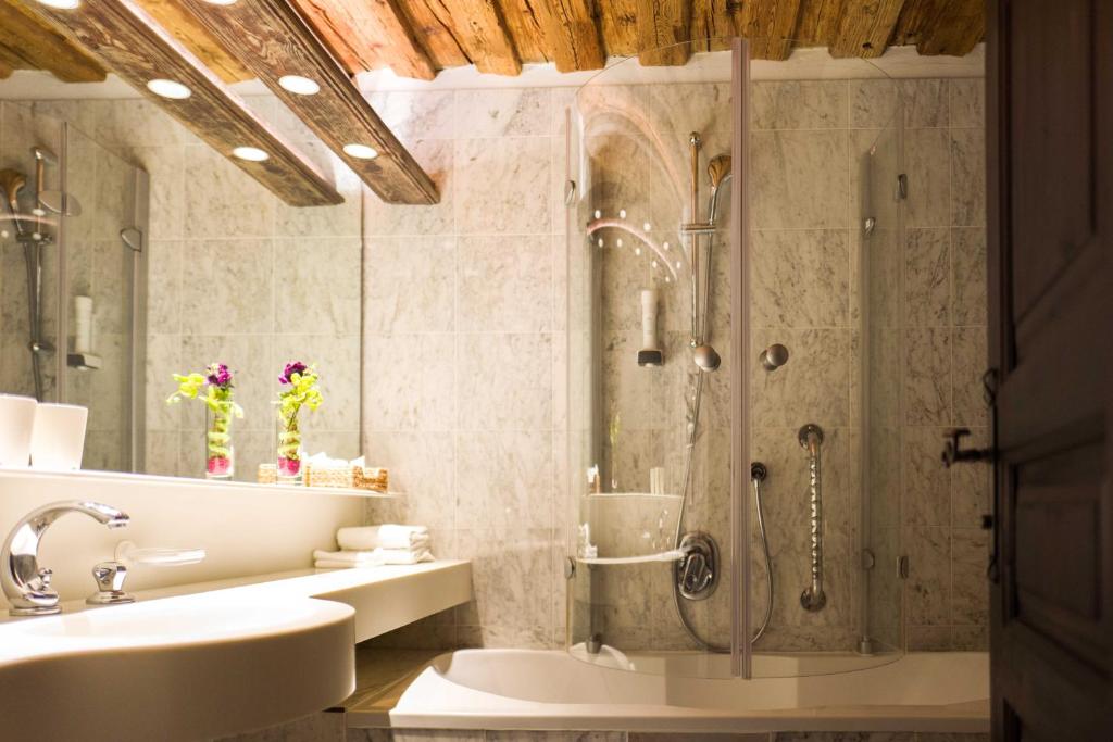Koupelna v ubytování Altstadt Hotel Stadtkrug