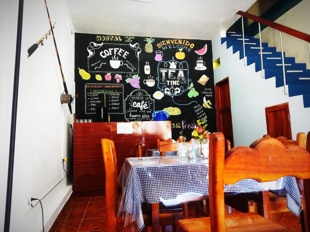 Posezení v ubytování Hostal La Casa de Luis