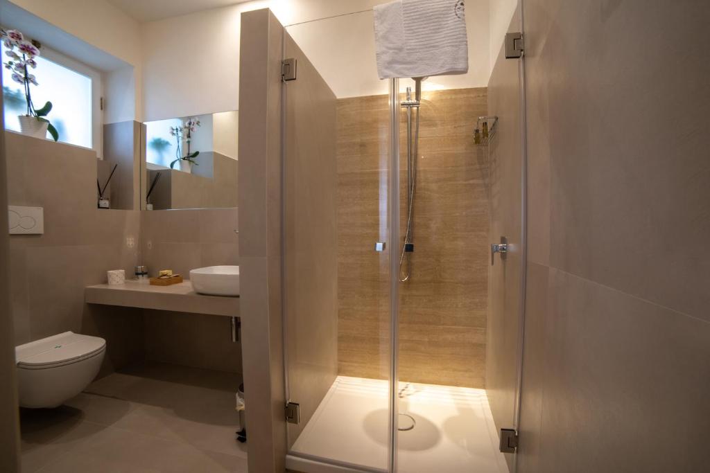 Koupelna v ubytování Bebio Rooms