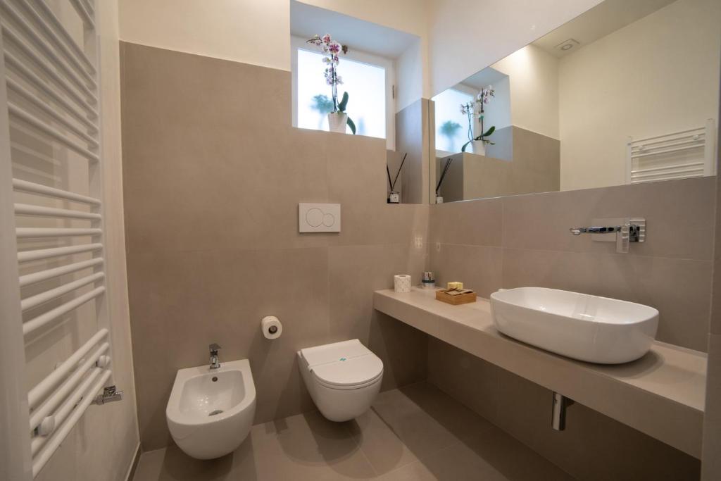 Koupelna v ubytování Bebio Rooms