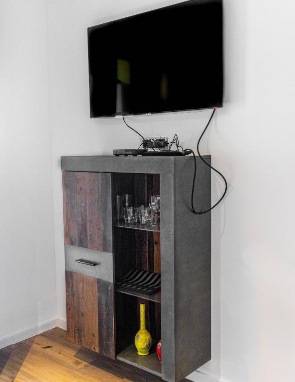 TV a/nebo společenská místnost v ubytování Apartment Rustica