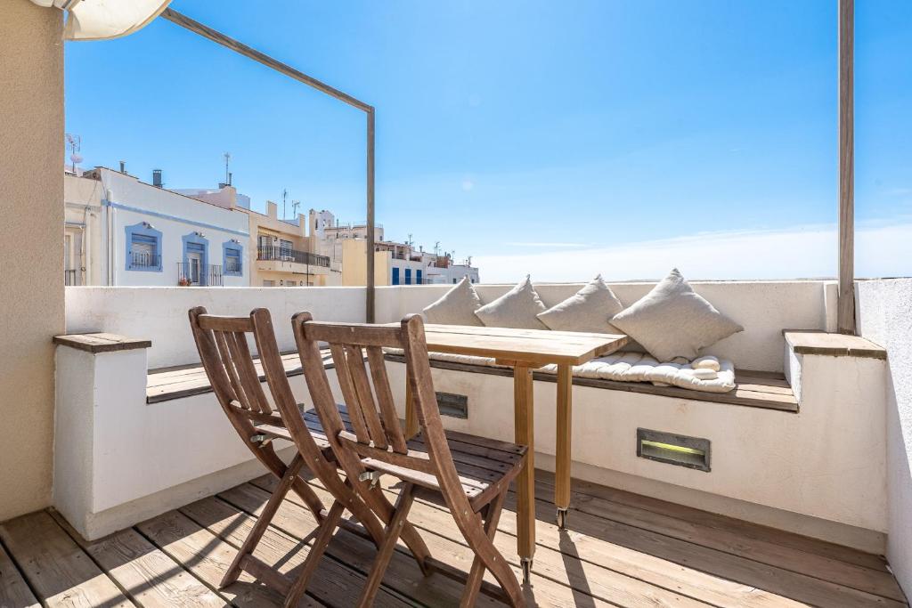 Balkón alebo terasa v ubytovaní Hauzify I Loft Brisa del Mar