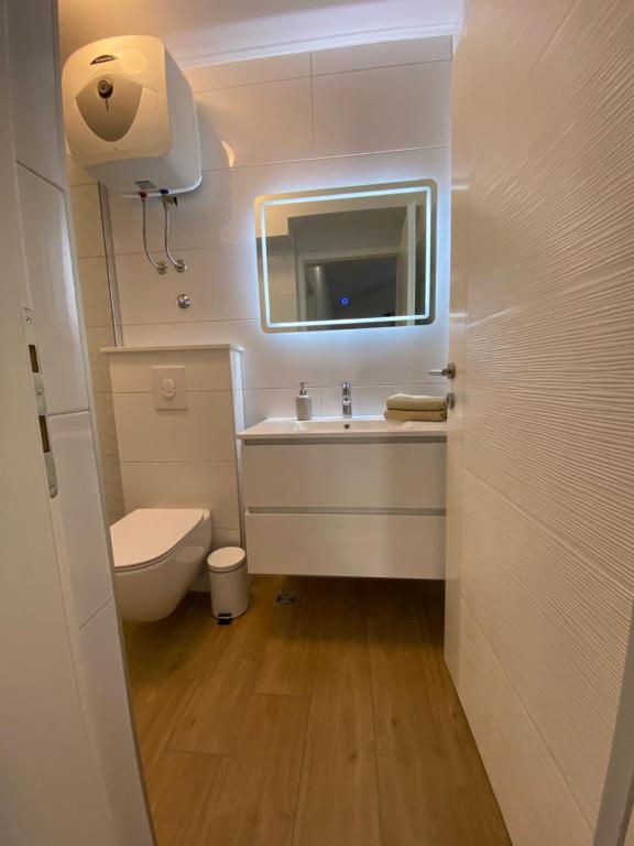 Koupelna v ubytování Apartmani Jolanda